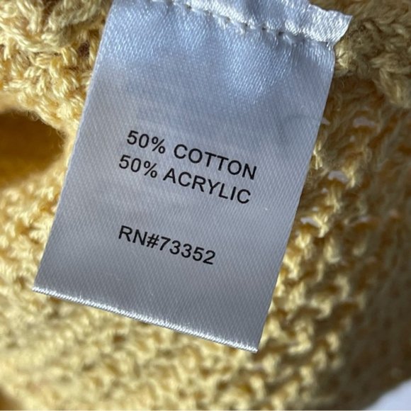 Love Ellie Stitch Fix Yellow Crochet Knit Tank S - Picture 8 of 9